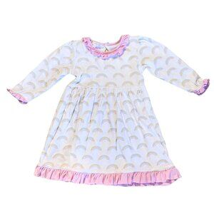 🌈 Magnolia Baby Rainbow Dress, size 3T